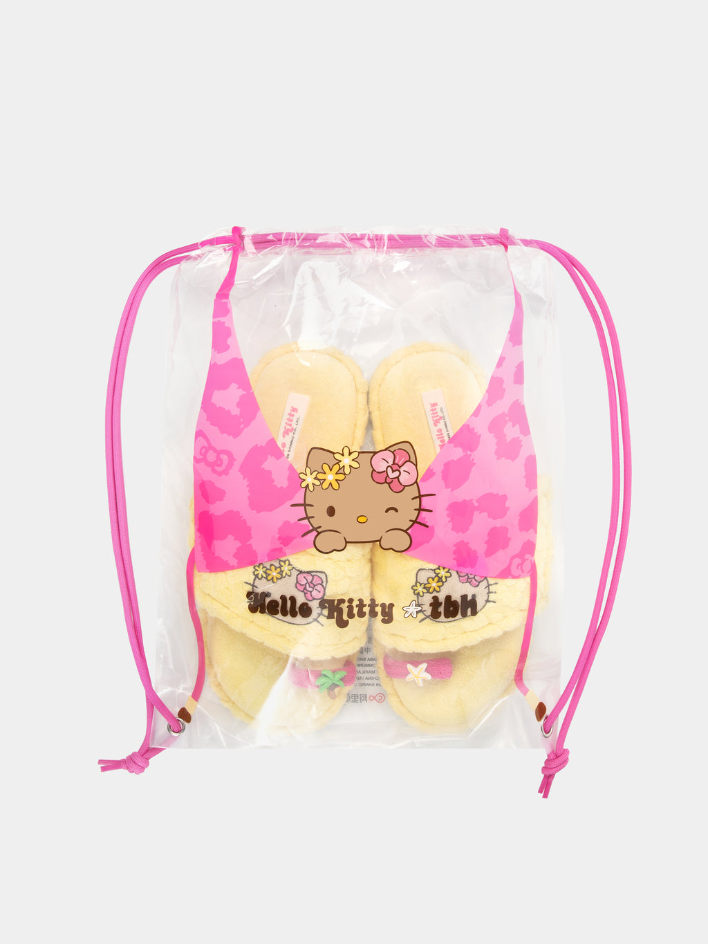 "Hello Kitty" Adjustable Terry Toe-Ring Slippers – Sunbeam Leopard