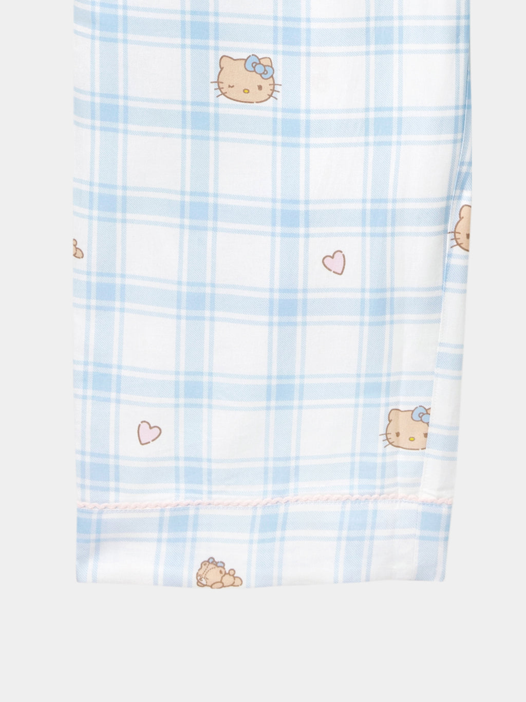 "Hello Kitty" Tencel Cotton Blend Loungewear Set – Hello Kitty Check