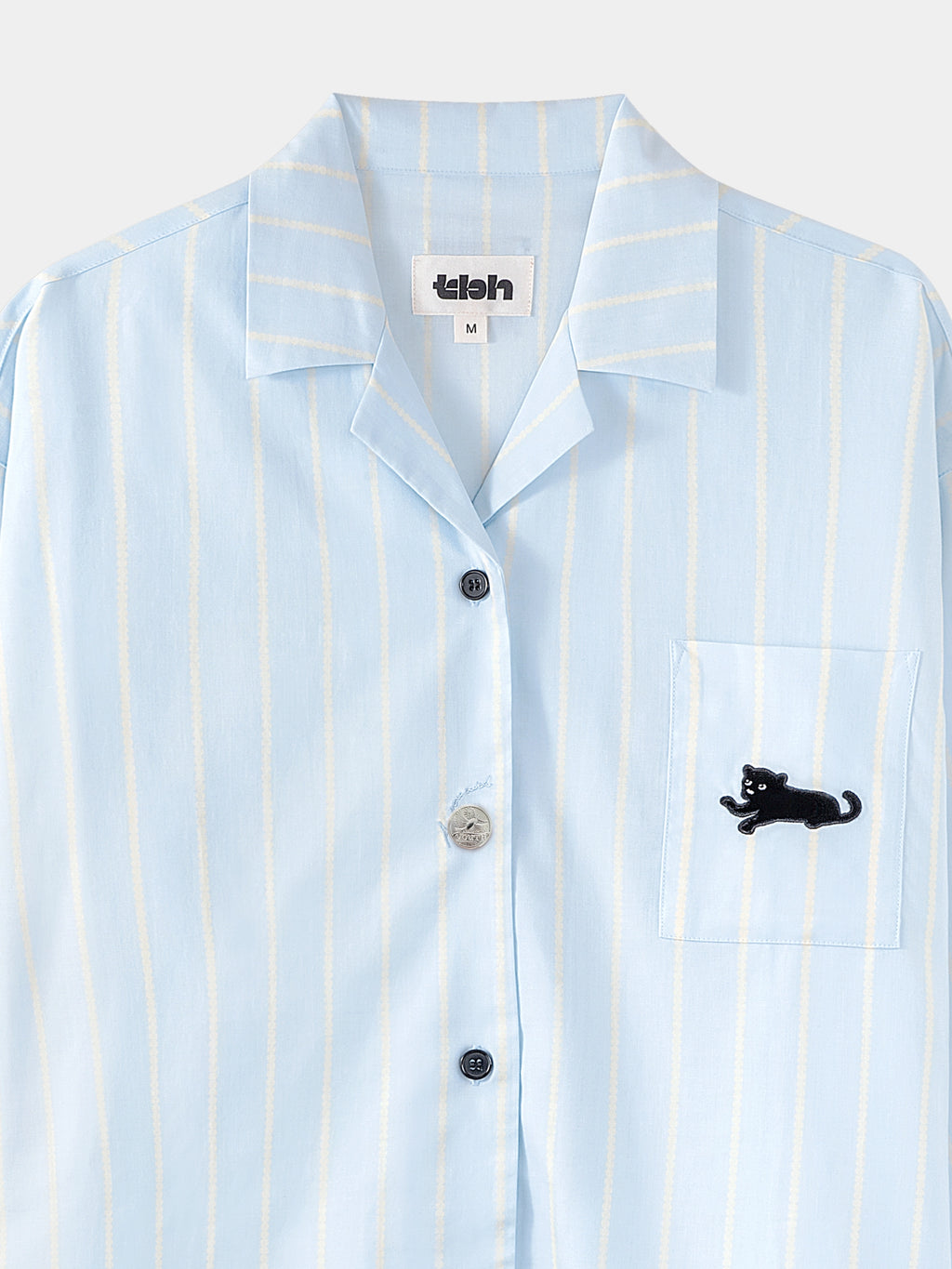 “Urban Jungle” Tencel Cotton Blend Loungewear Set Water Blue