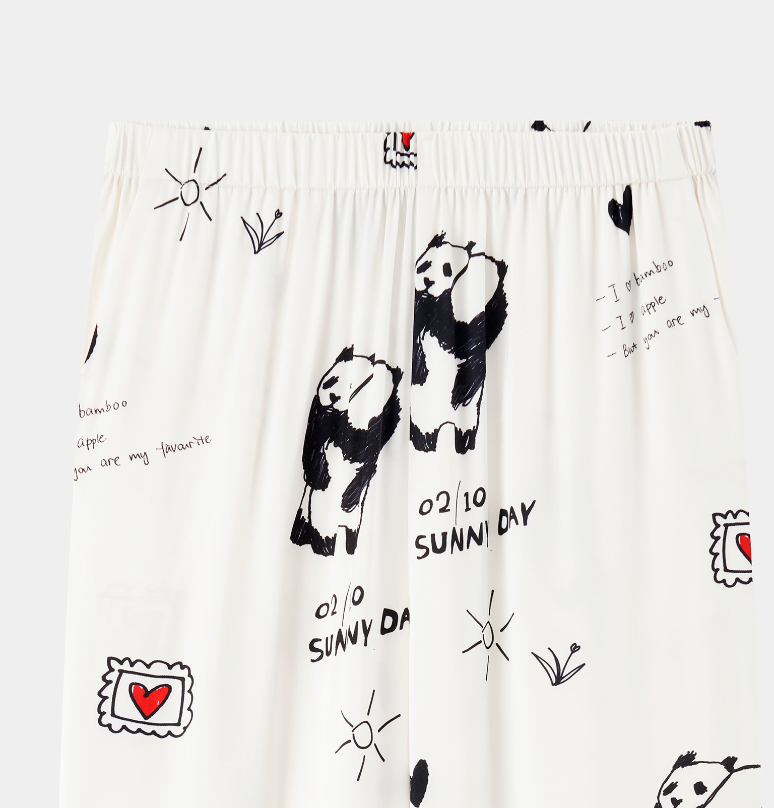 "Panda PomPom" Satin Loungewear Set – Flipped