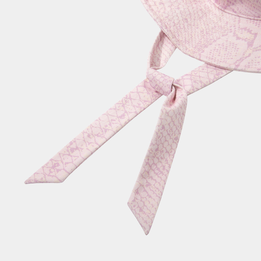 "Hello Kitty" Cowboy Cap – Pink Snake Print