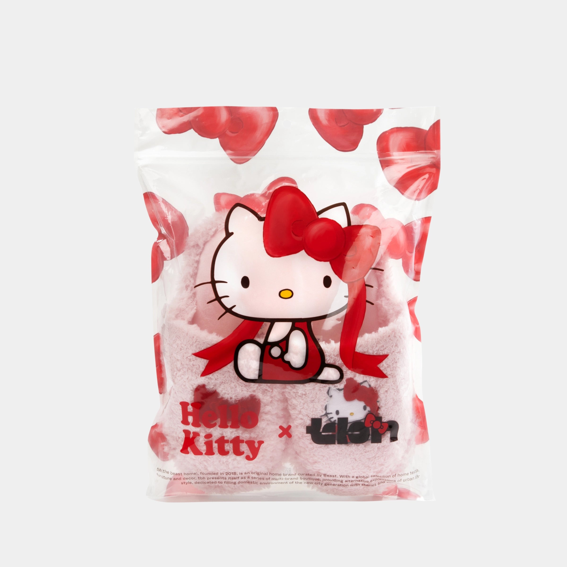 "Hello Kitty" Fluffy Slippers – Sakura Pink
