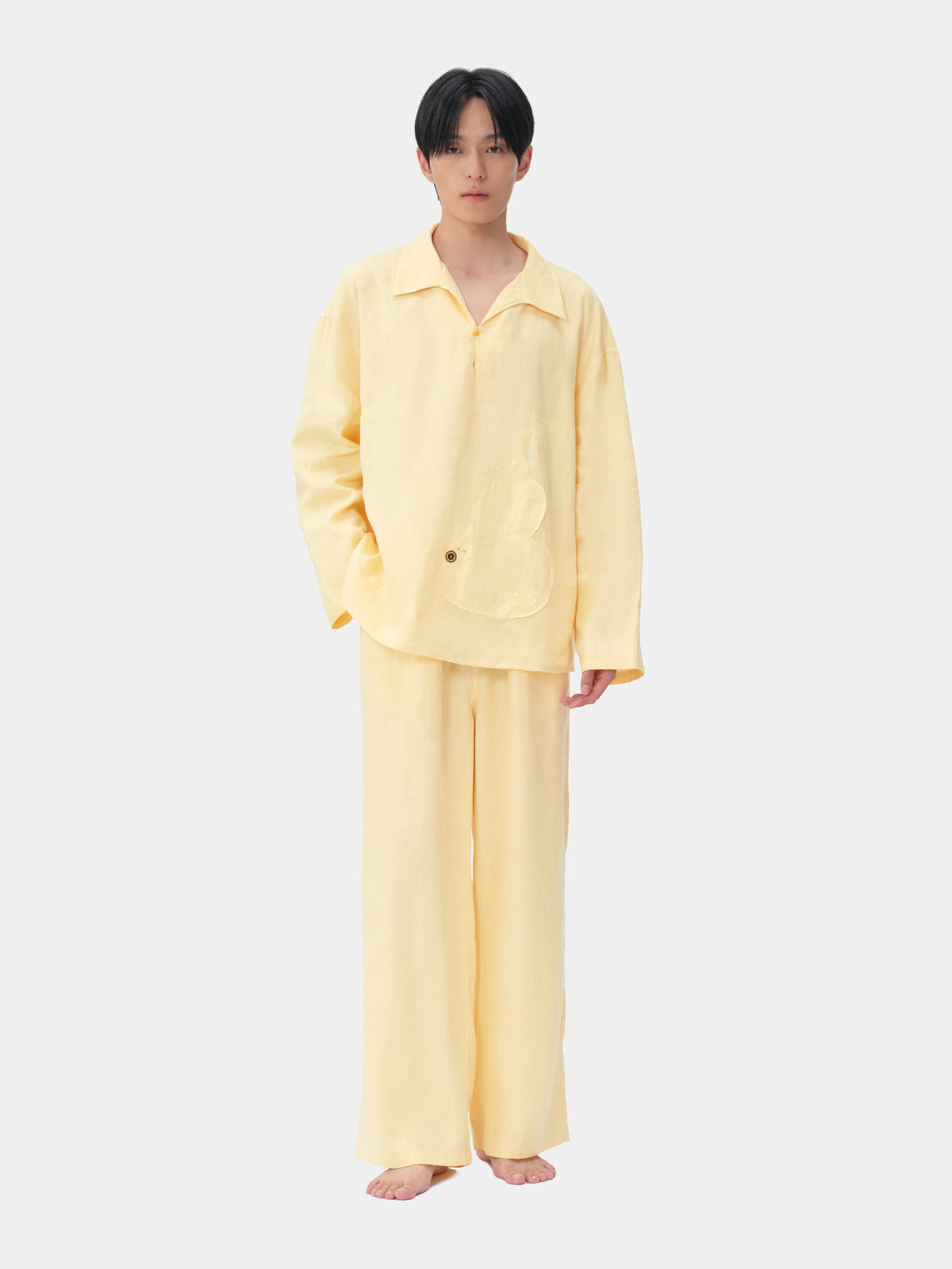 tbh Wōdrobe Hemp Loungewear Set Long Sleeve – Húlu Yellow