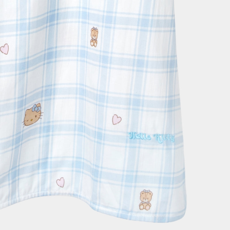 "Hello Kitty" Tencel Cotton Blend Short Sleeve Qipao – Hello Kitty Check