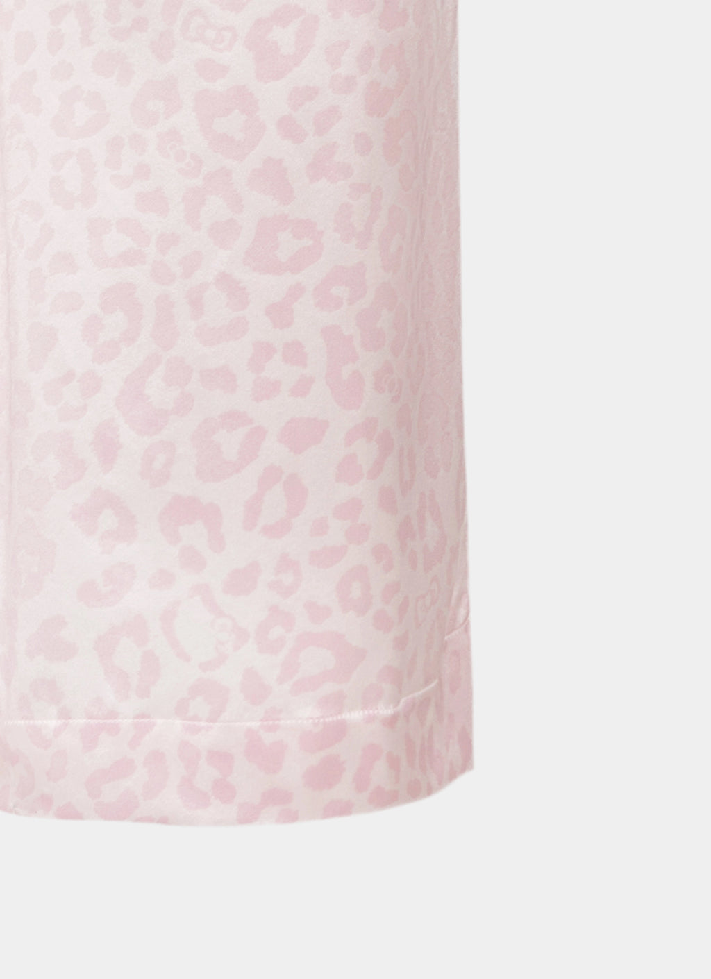"Hello Kitty" Premium Heavy Mulberry Silk Loungewear Set – Pink Leopard
