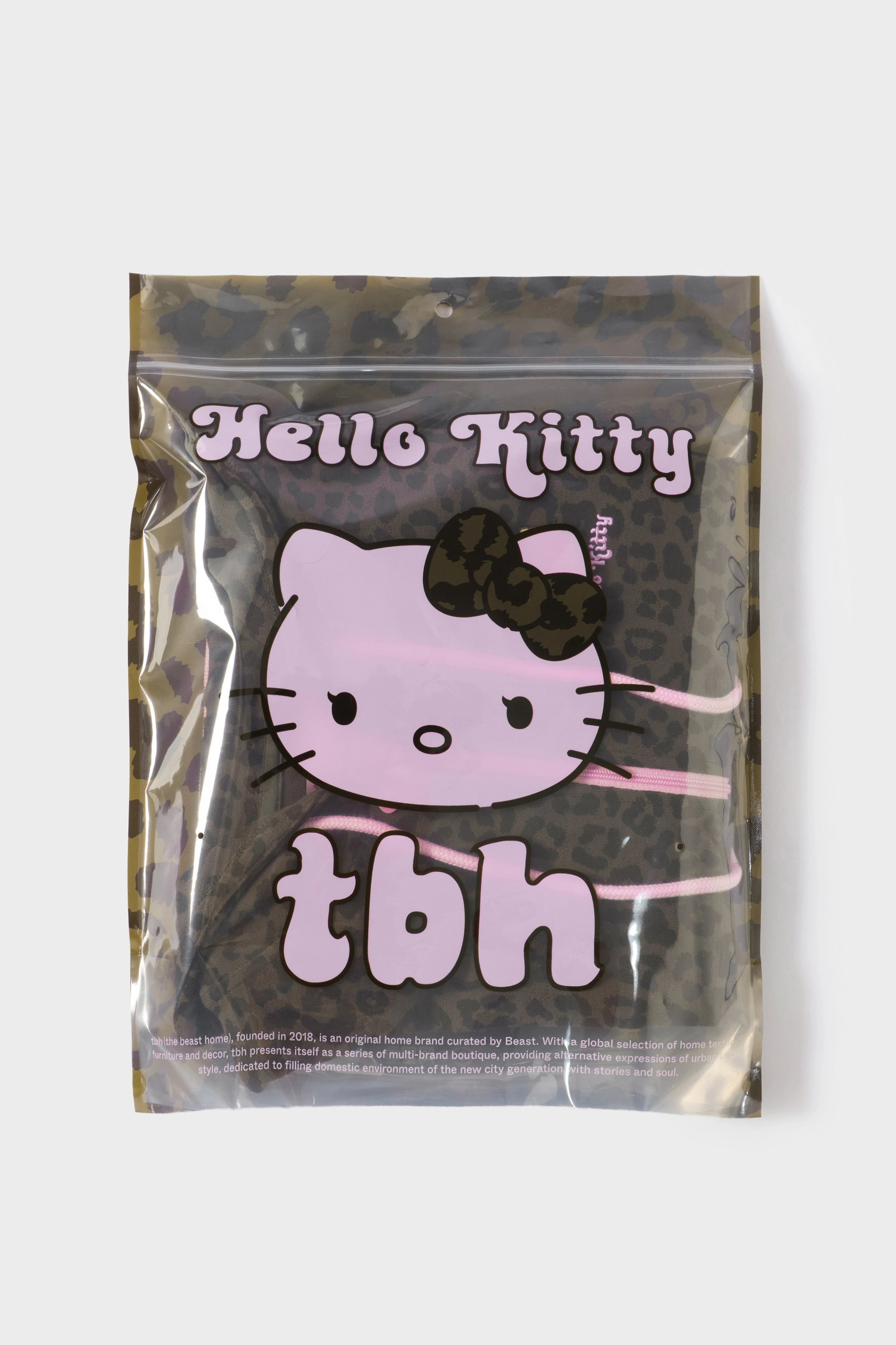 "Hello Kitty" Jersey Rib Jacquard Zip-Up Hoodie – Choco