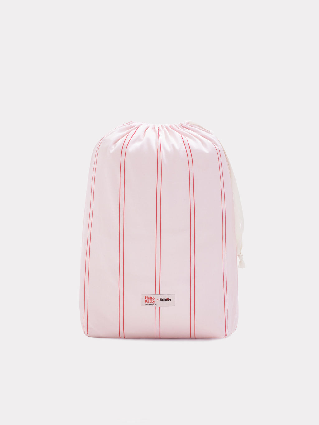 "Hello Kitty" Cotton Jacquard Bedding Set – Pink Stripes