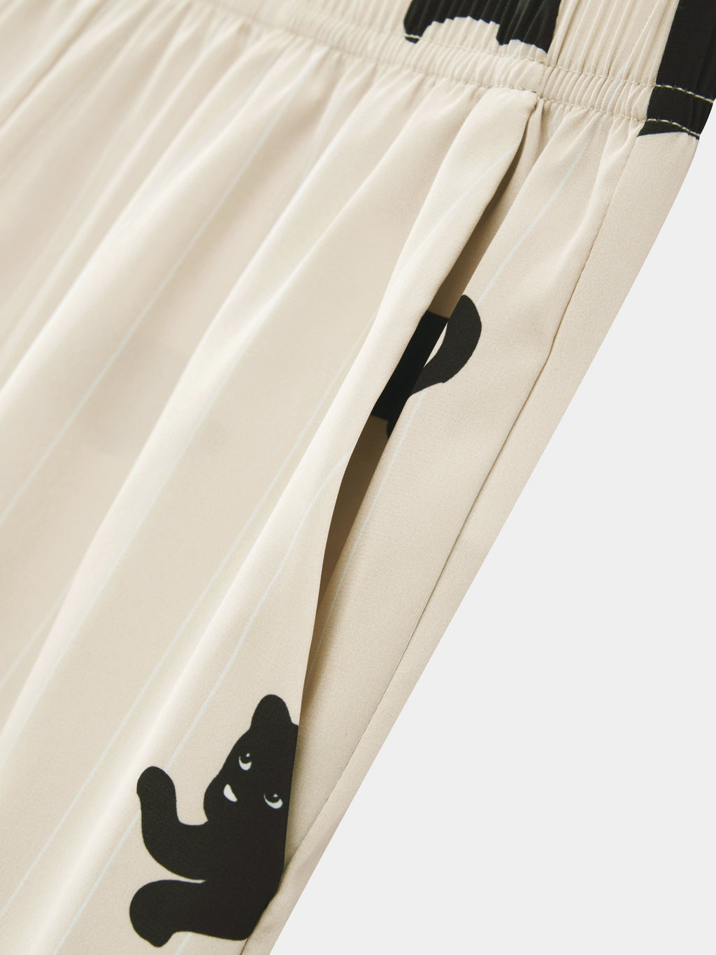 “Urban Jungle” Satin Loungewear Set Camel