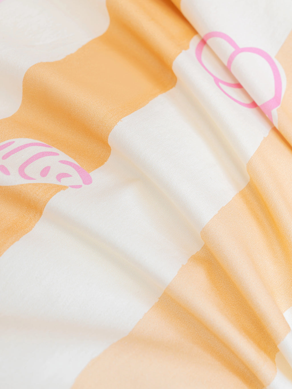 "Hello Kitty & Dear Daniel" Cotton Sateen Printed Bedding Set – Coral Pink
