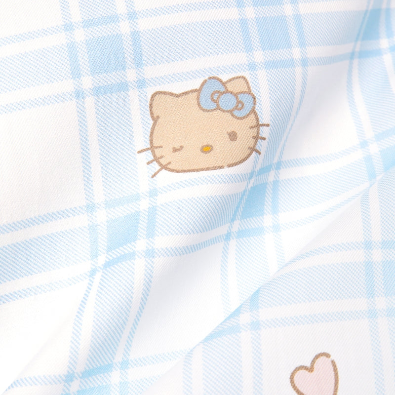 "Hello Kitty" Tencel Cotton Blend Short Sleeve Qipao – Hello Kitty Check