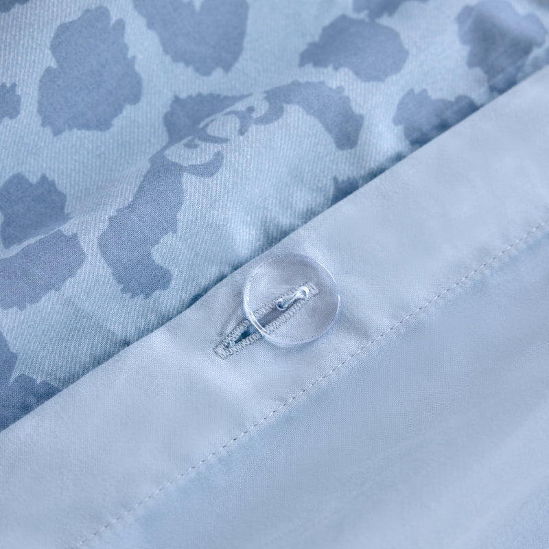 "Hello Kitty" Cotton Sateen Bedding Set – Denim Leopard