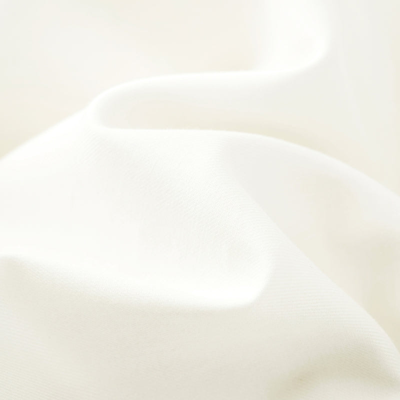 "Panda PomPom" Tencel Cotton Blend Camp Collar Loungewear Set – Cream White