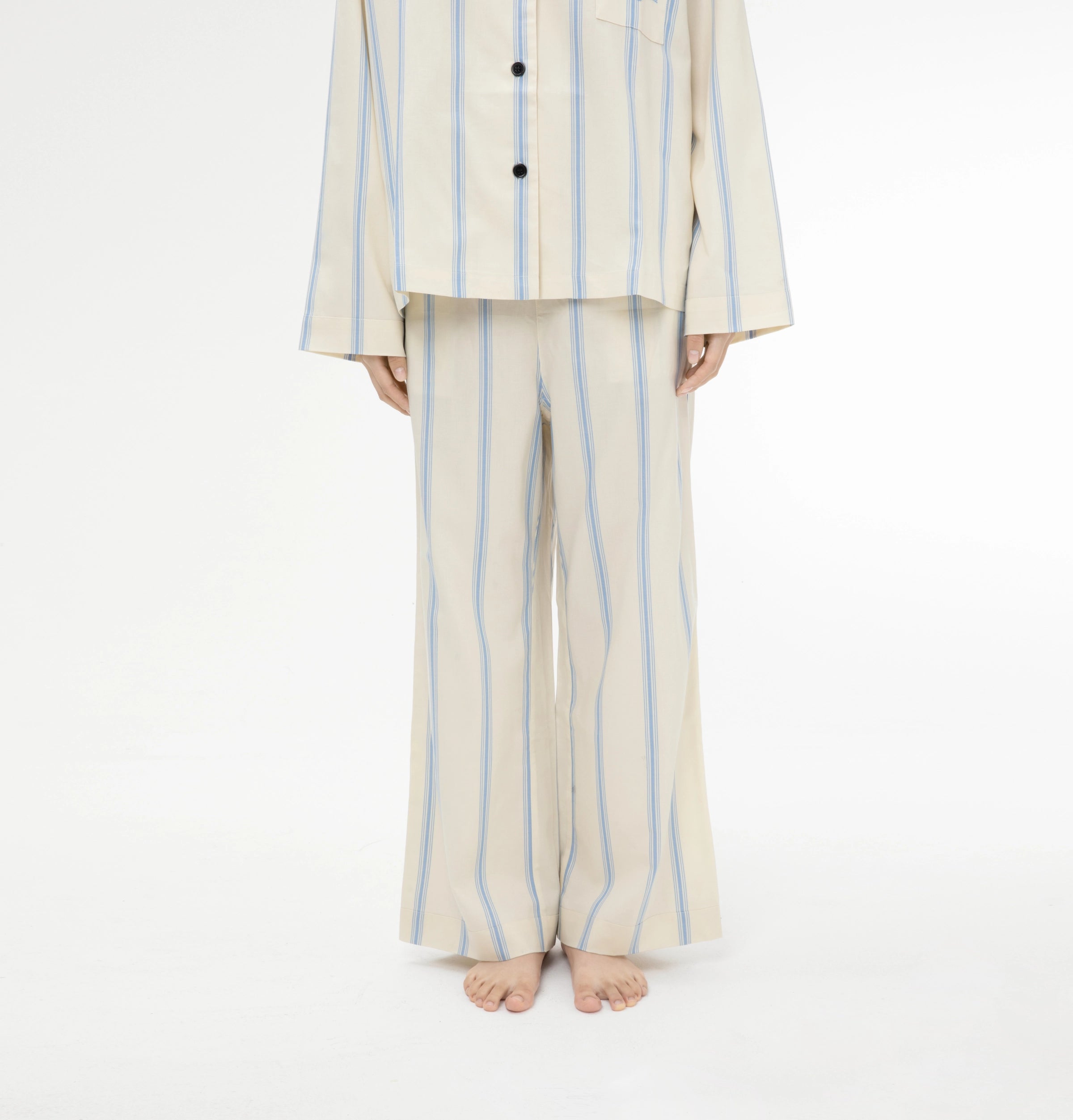 “Urban Jungle” Tencel Cotton Blend Loungewear Set White