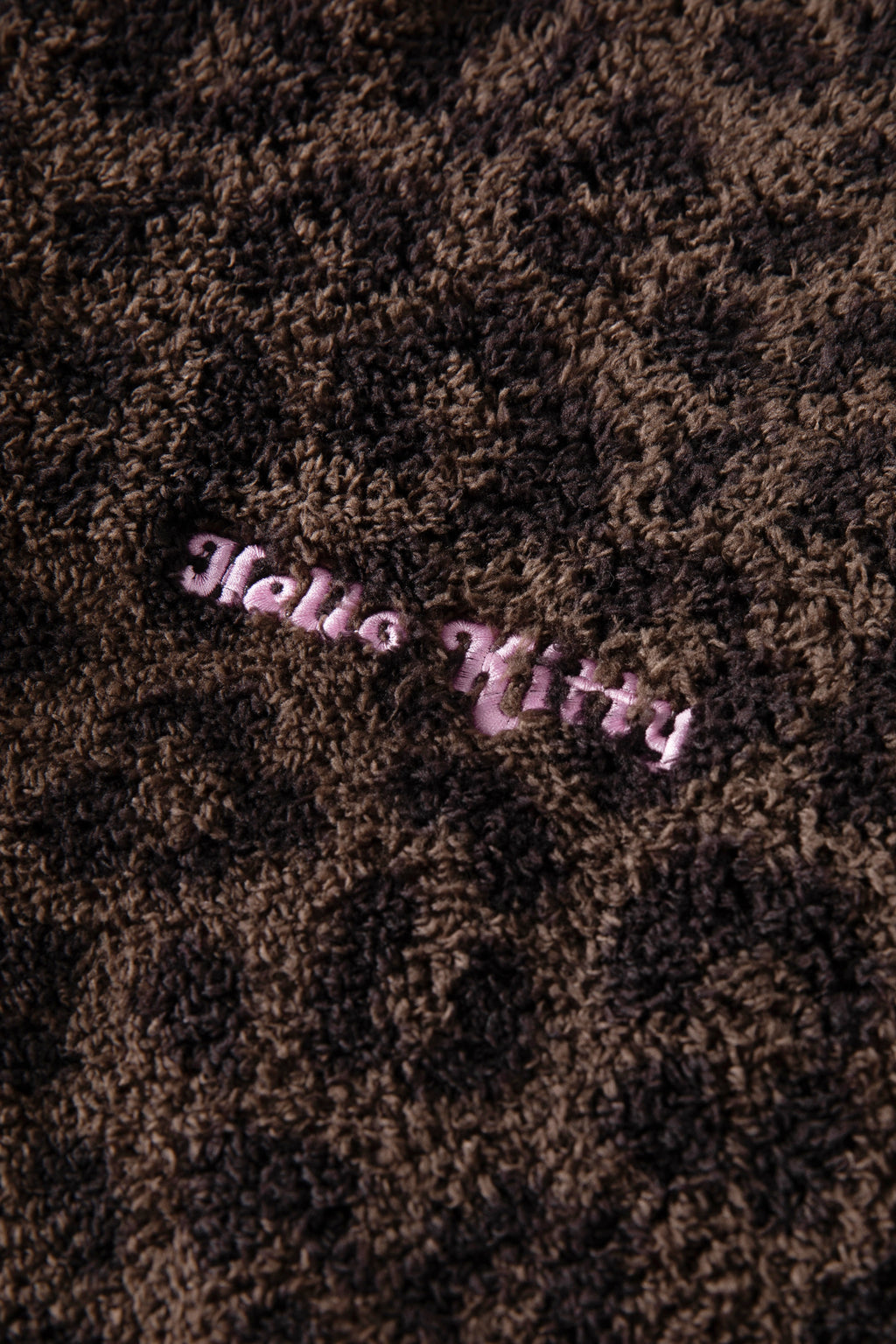 "Hello Kitty" Polar Fleece Standing Collar Loungewear Top – Choco