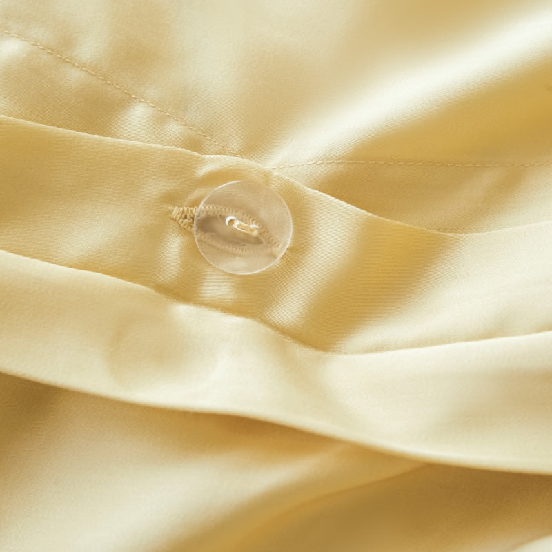 "Urban Jungle" Black panther Tencel Bedding Set – Dandelion Yellow