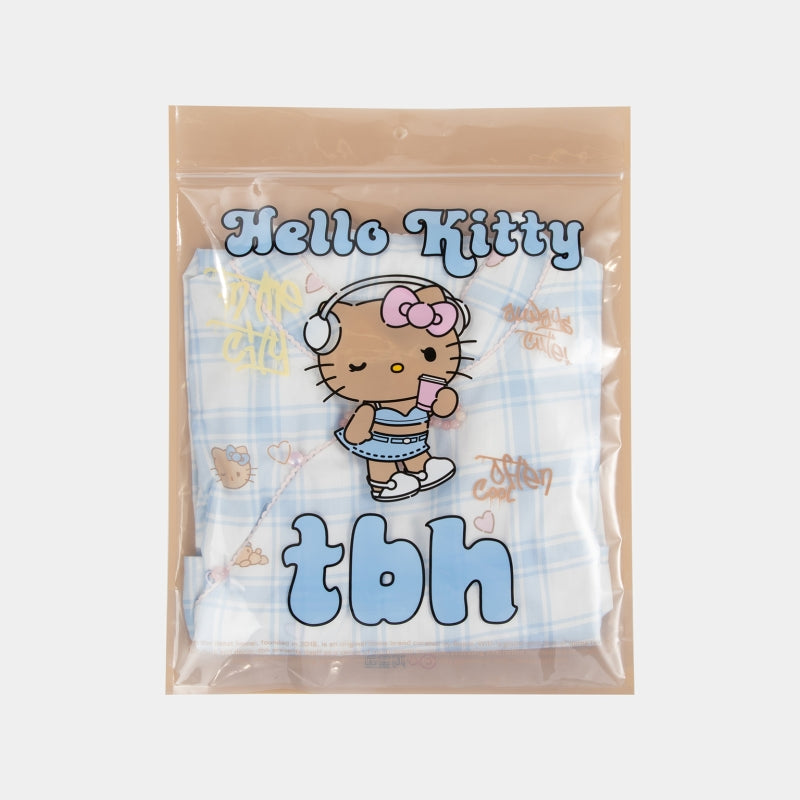 "Hello Kitty" Tencel Cotton Blend Short Sleeve Qipao – Hello Kitty Check