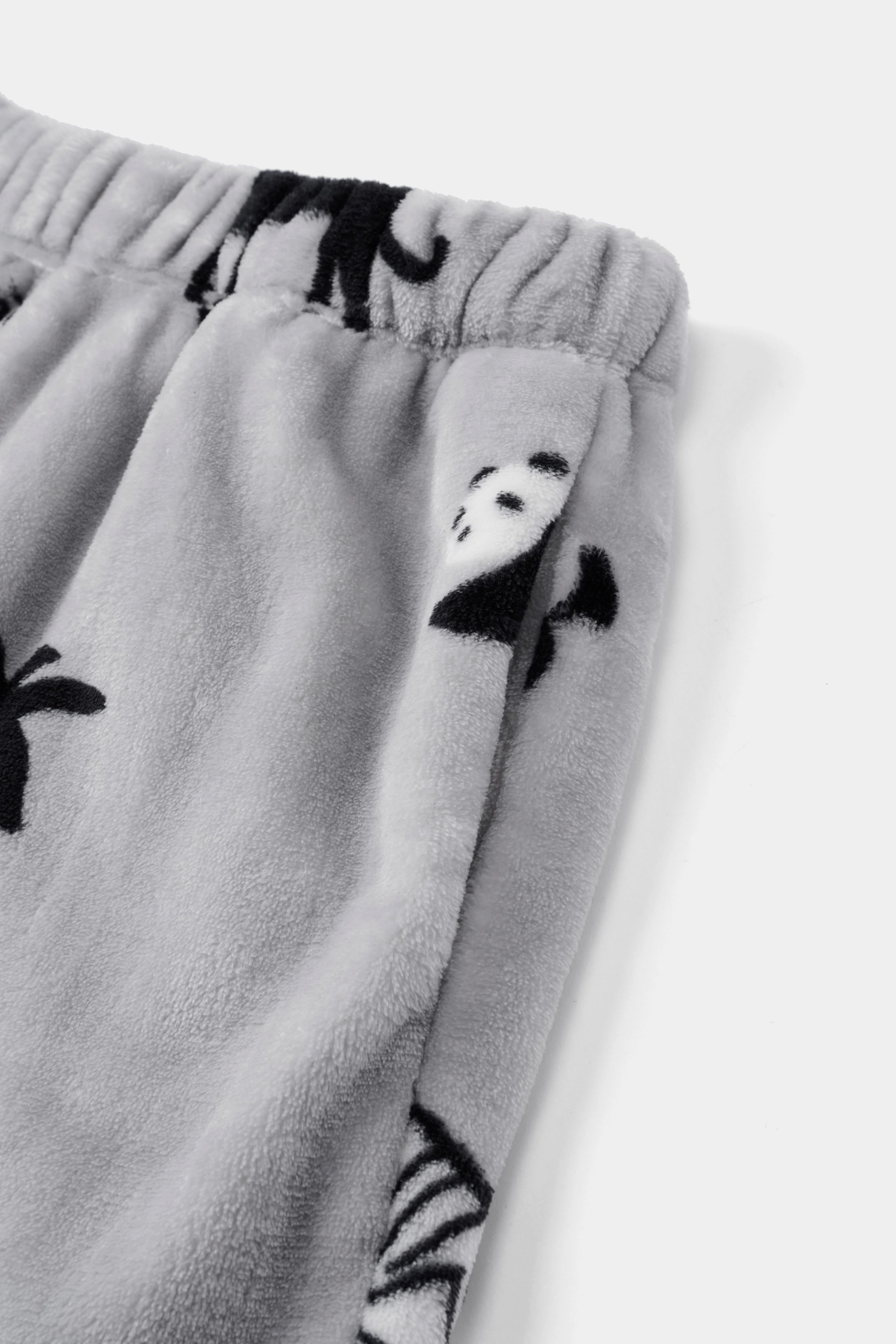 "Panda PomPom" Flannel Loungewear Set – Bestie