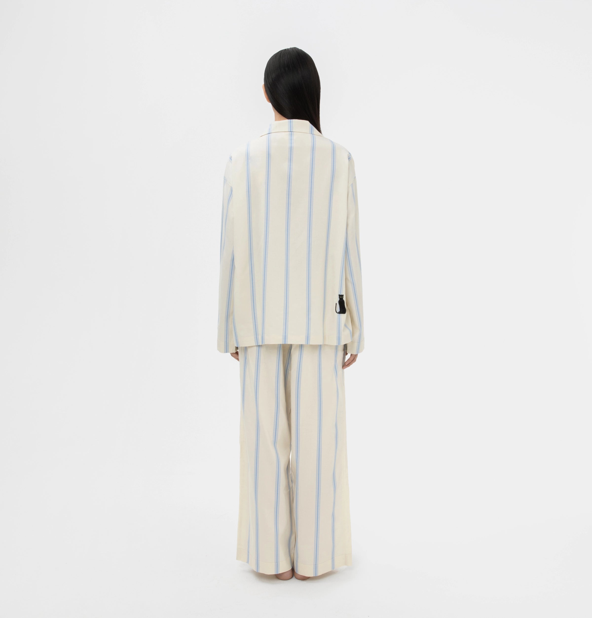 “Urban Jungle” Tencel Cotton Blend Loungewear Set White