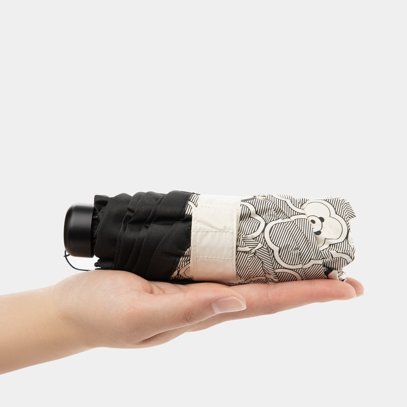 "Panda PomPom" Sun Umbrella – Haitang Patterned