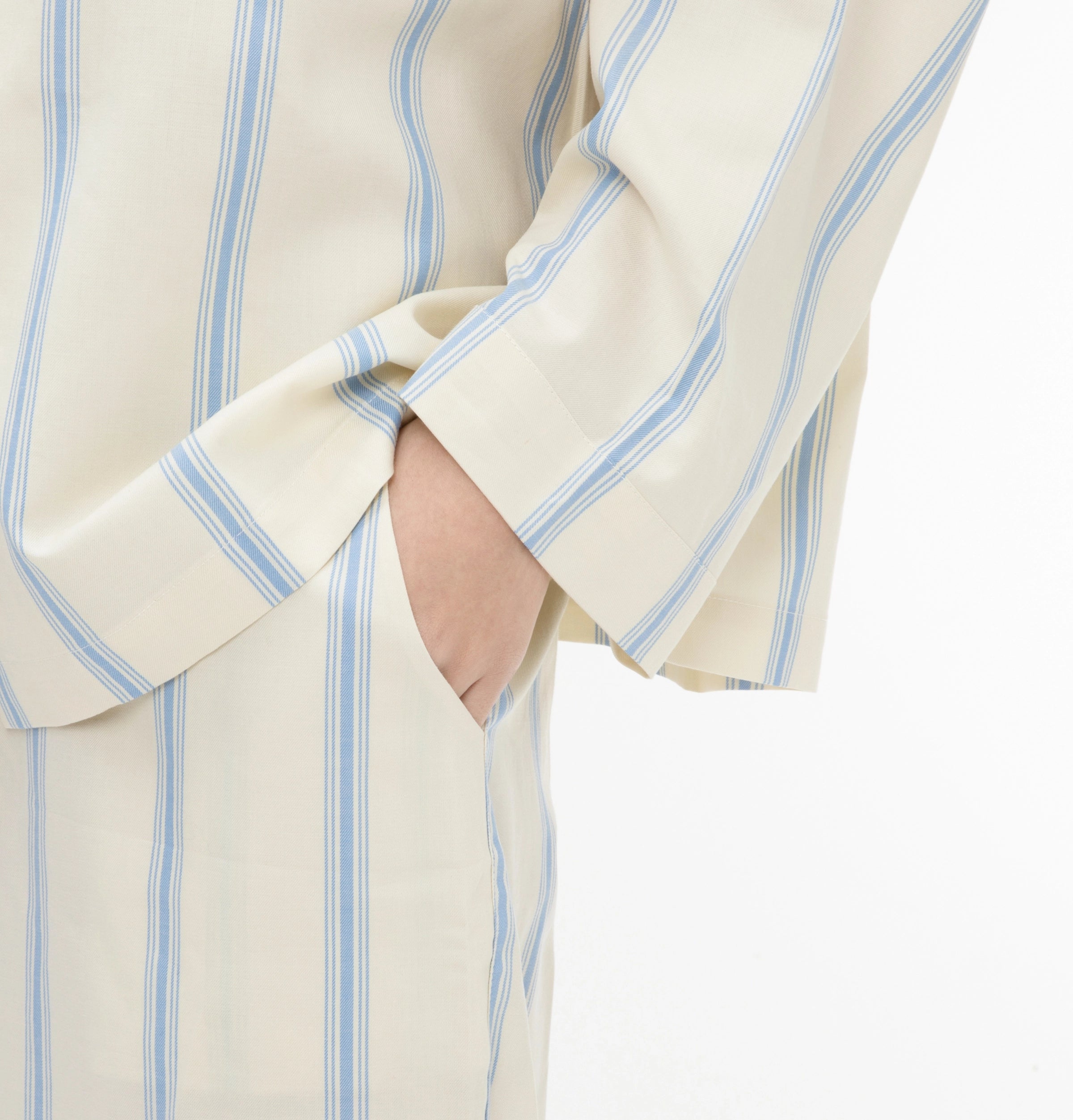 “Urban Jungle” Tencel Cotton Blend Loungewear Set White
