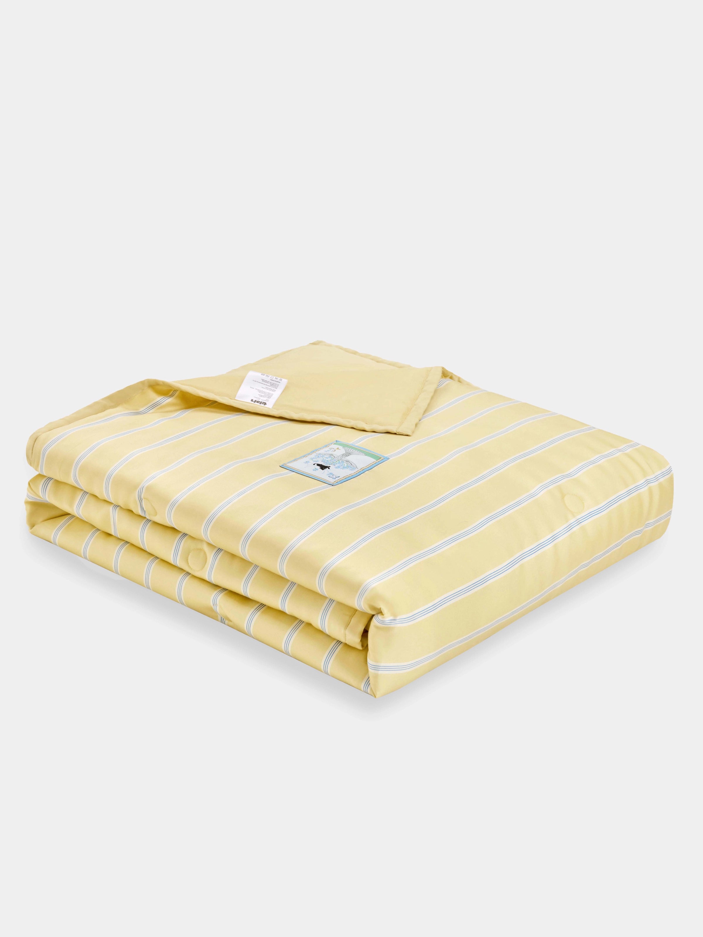 "Urban Jungle" Black Panther Tencel Summer Quilt – Dandelion Yellow