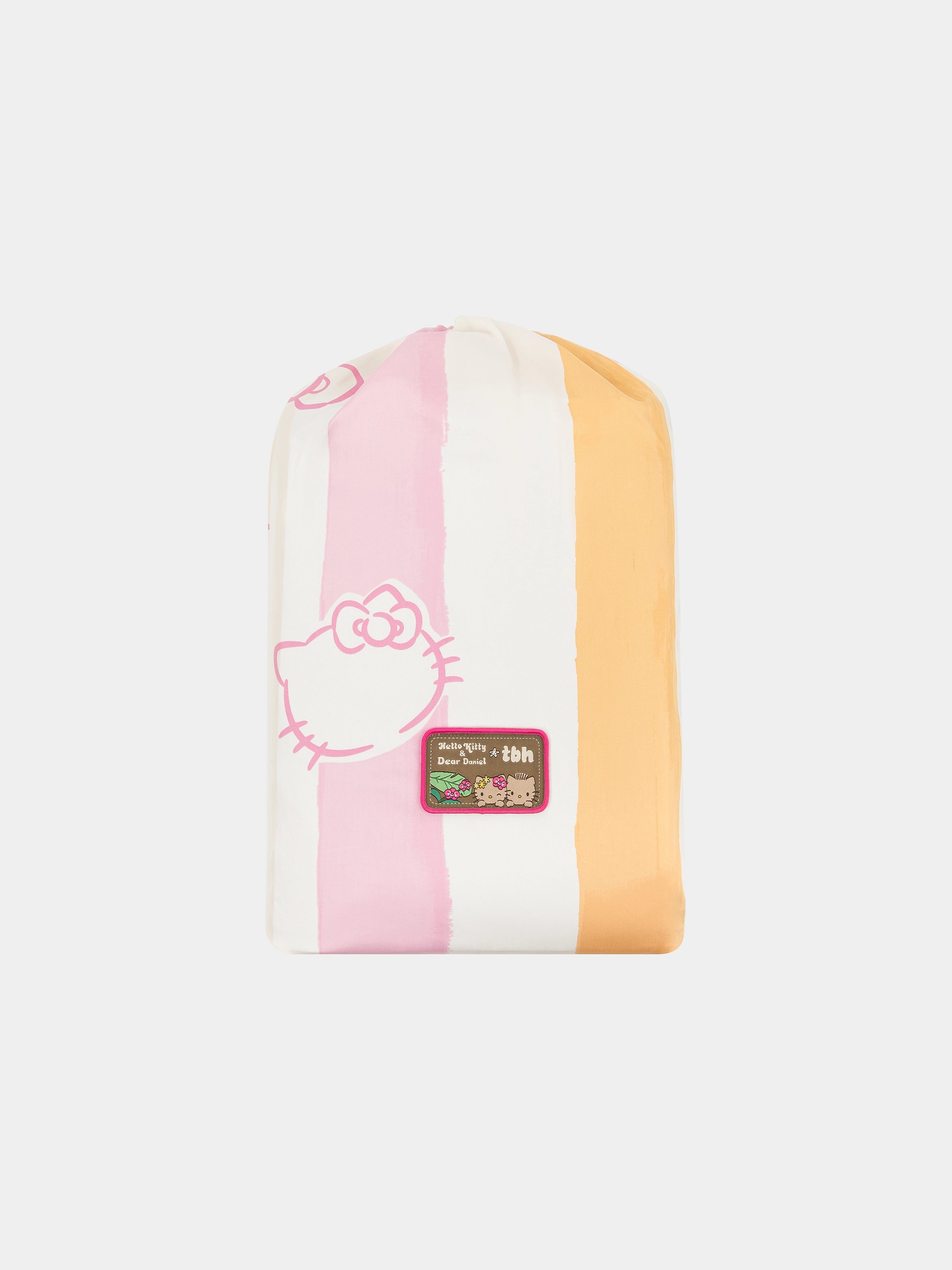 "Hello Kitty & Dear Daniel" Cotton Sateen Printed Bedding Set – Coral Pink