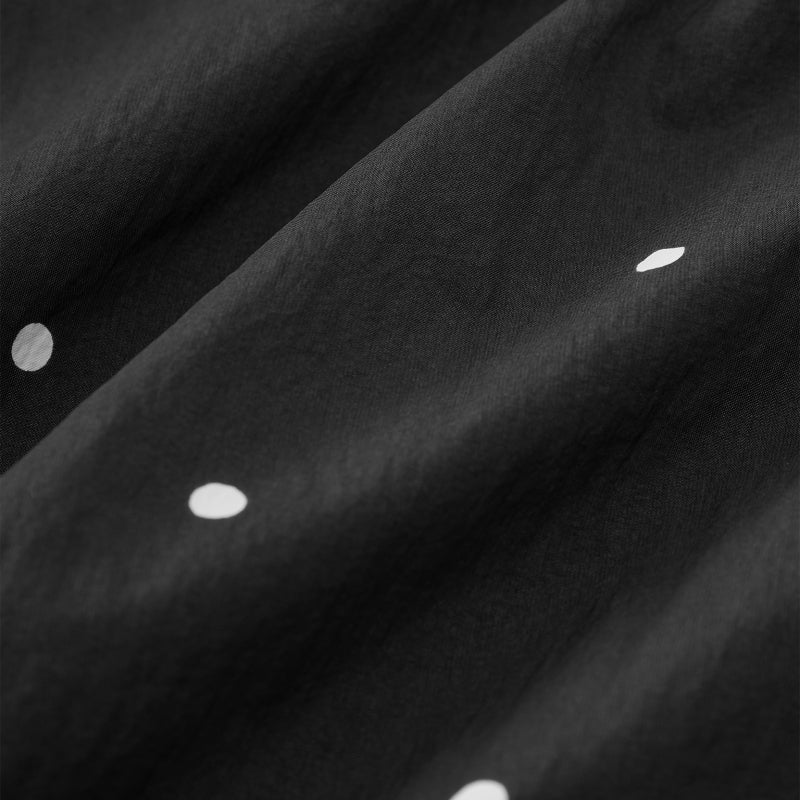 "Panda PomPom" Sun-pretective Outdoor Jacket Black Polka Dot