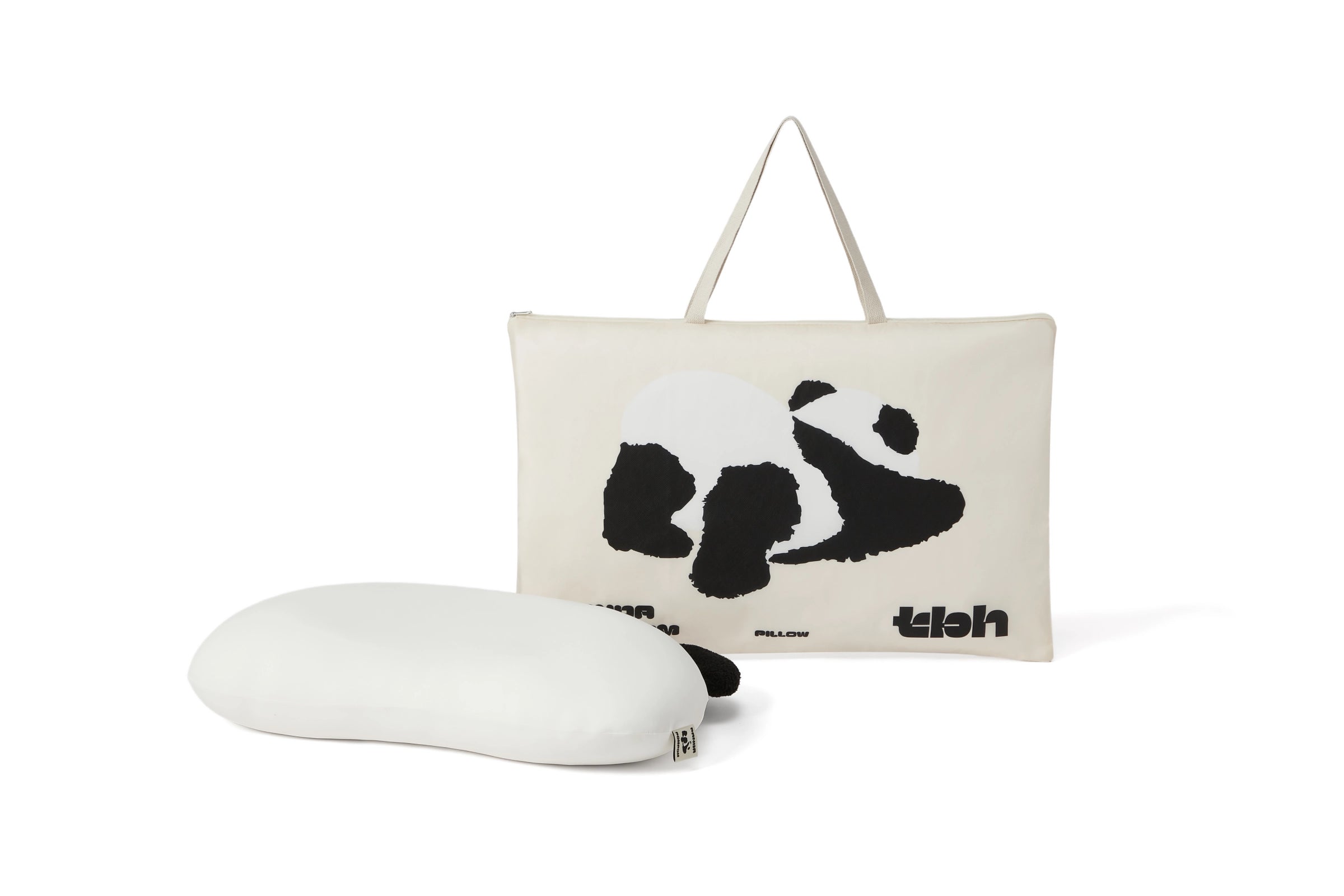 "Panda PomPom" Partitioned Pillow