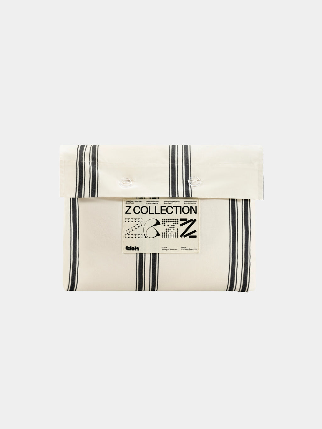 "Urban Jungle" Black Panther Yarn-Dyed Cotton Bedding Set – Moonlight White