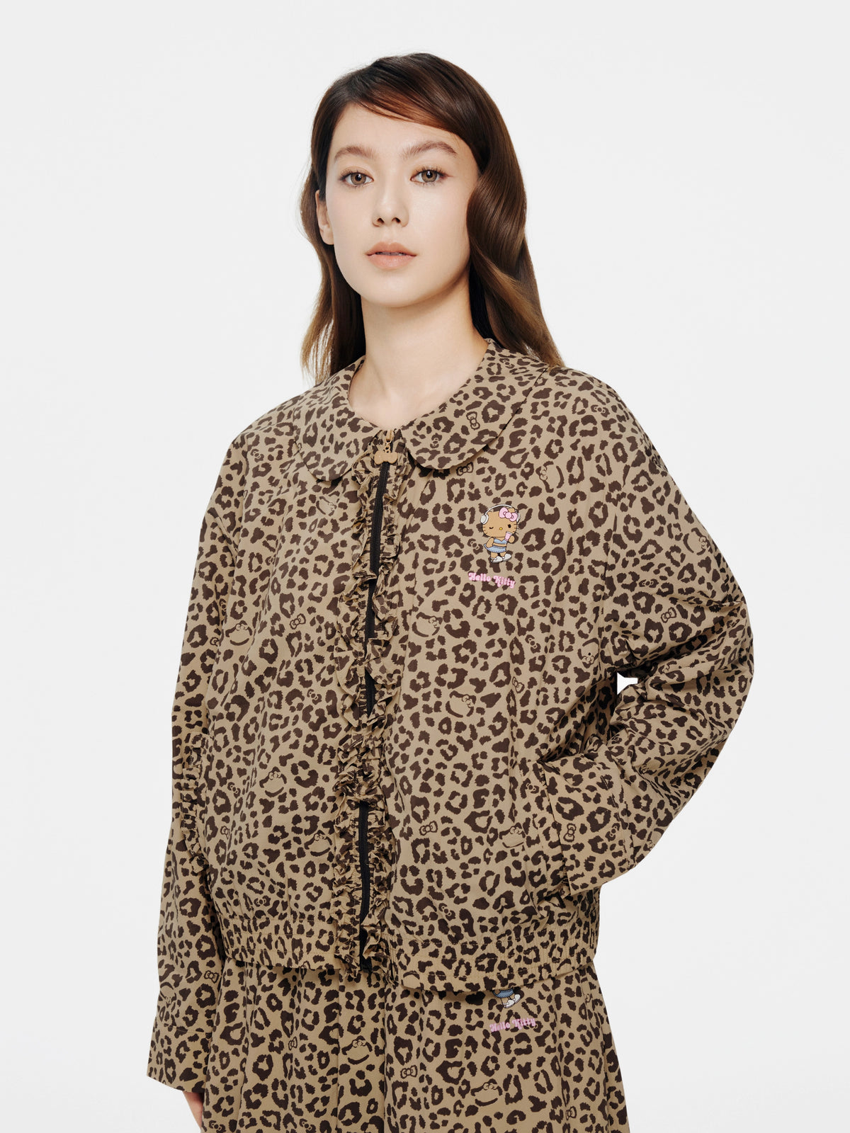 "Hello Kitty" Sun-Protective Outdoor Jacket – Leopard