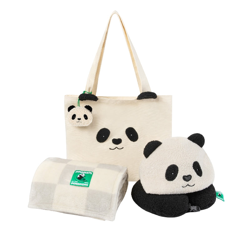 "Panda PomPom"  Travel Nap Sets