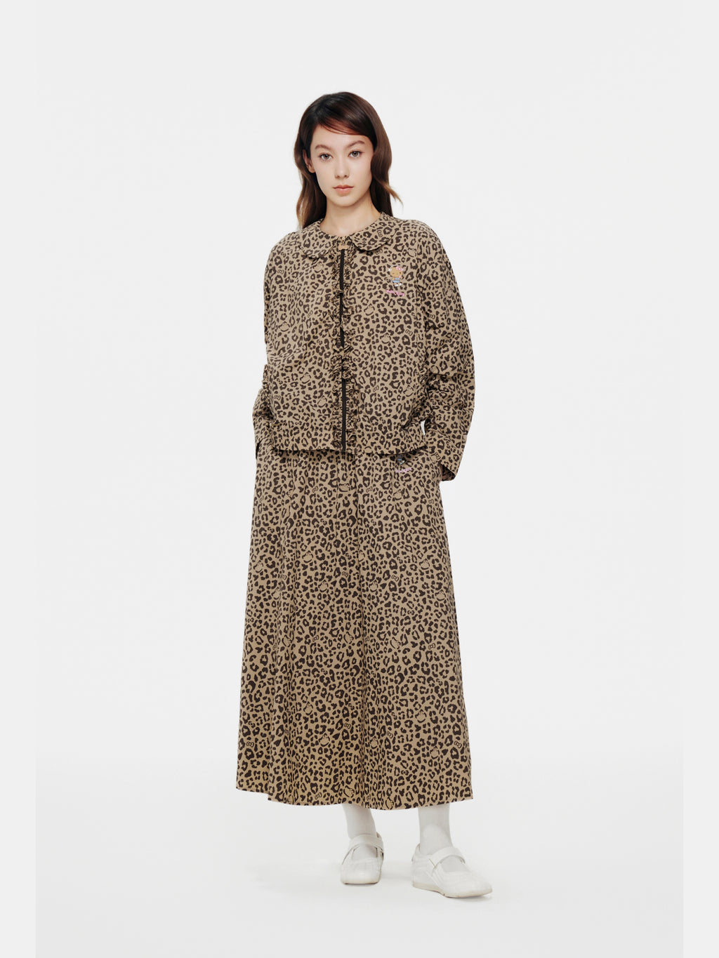 "Hello Kitty" Sun-Protective Outdoor Skirt – Leopard