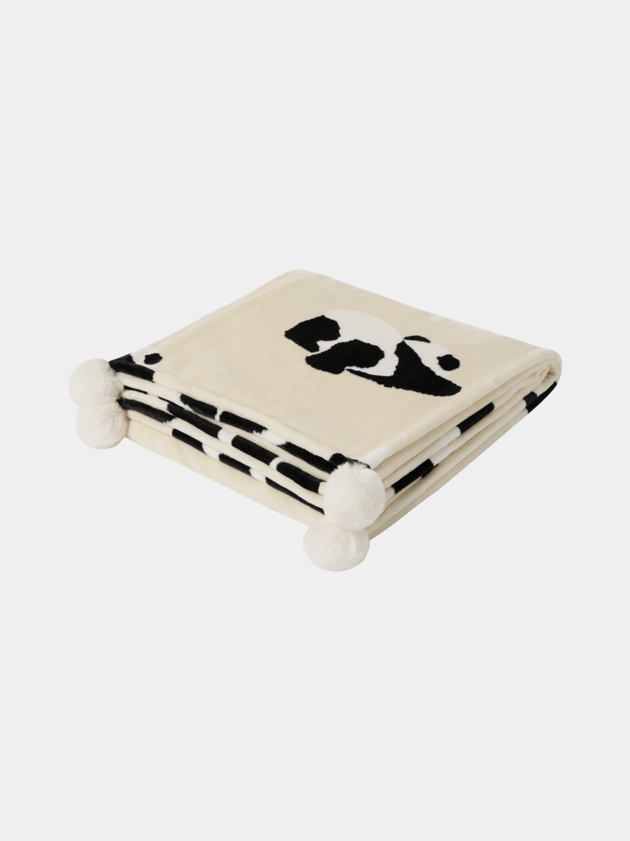"Panda PomPom" Flannel Cozy Scented Blanket CutyPOM