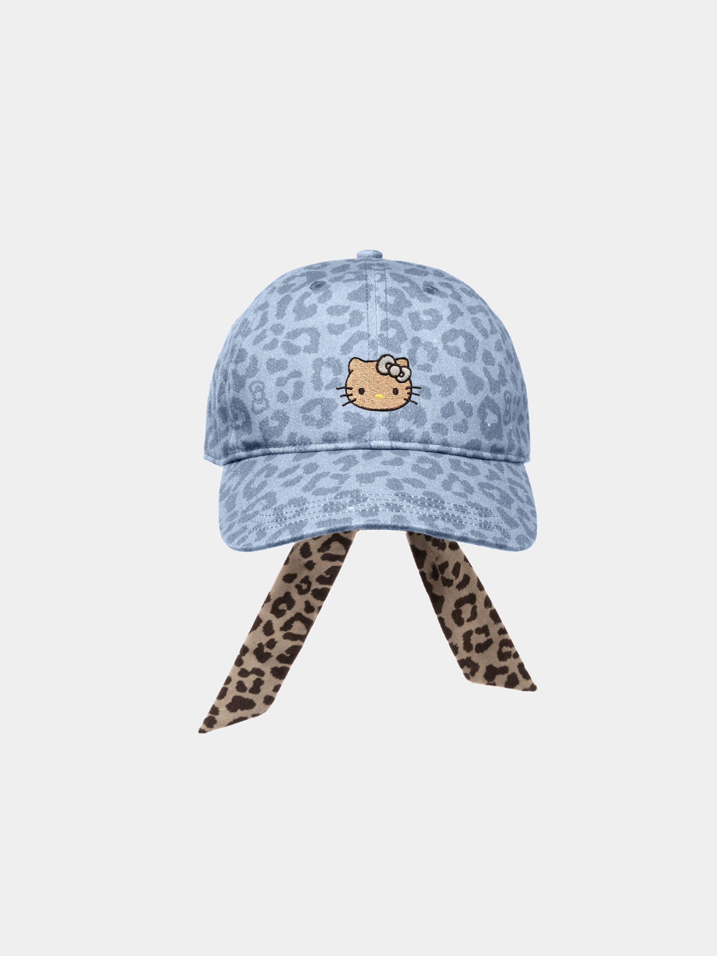 "Hello Kitty" Baseball Cap – Denim Leopard