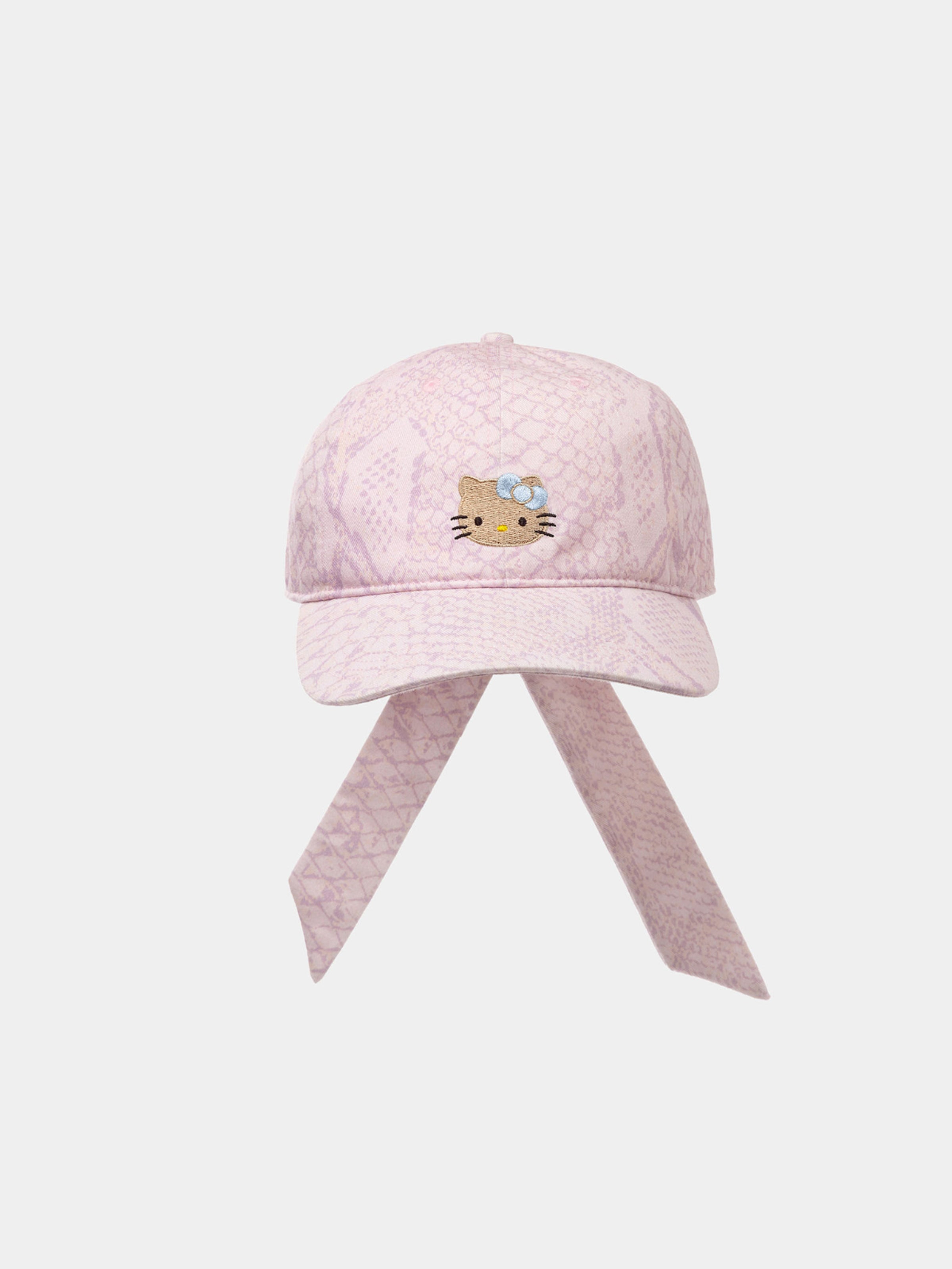 "Hello Kitty" Baseball Cap – Pink Snake Print