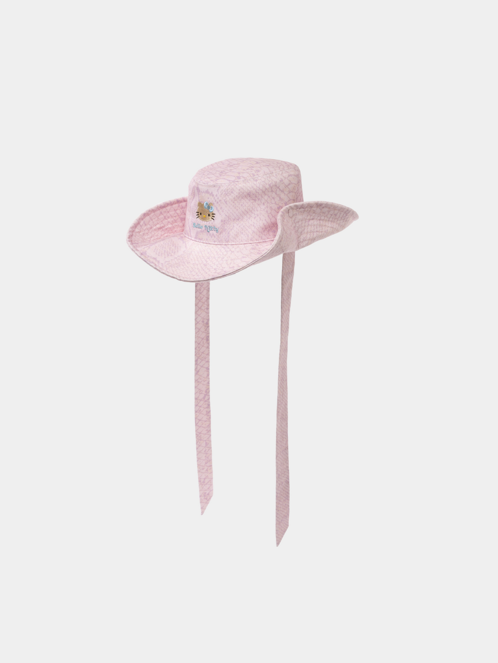 "Hello Kitty" Cowboy Cap – Pink Snake Print