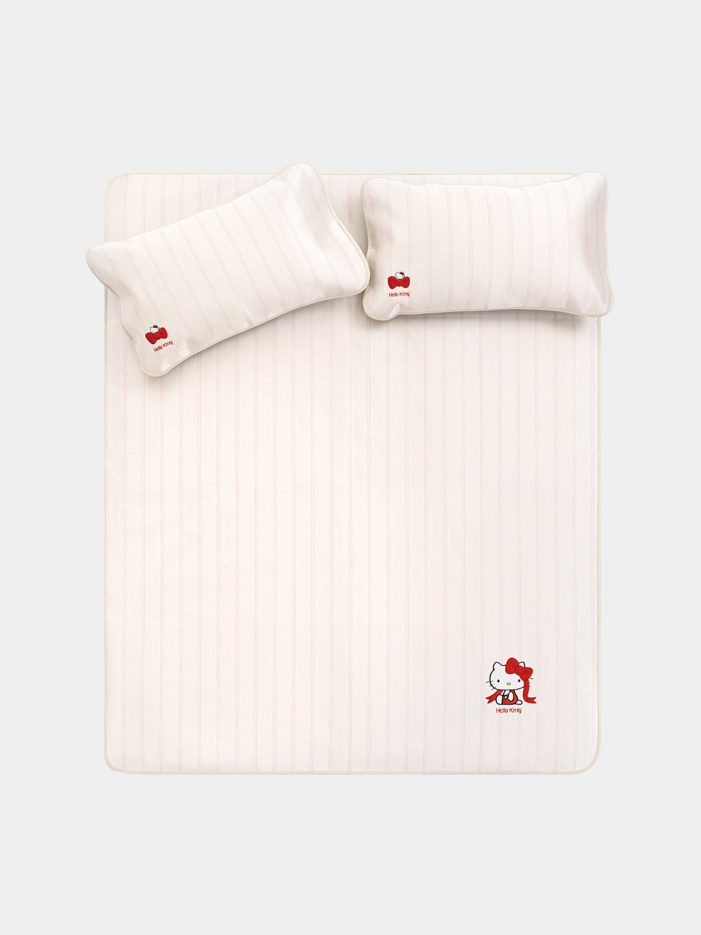 "Hello Kitty" Cooling Mat Set Cream Pink