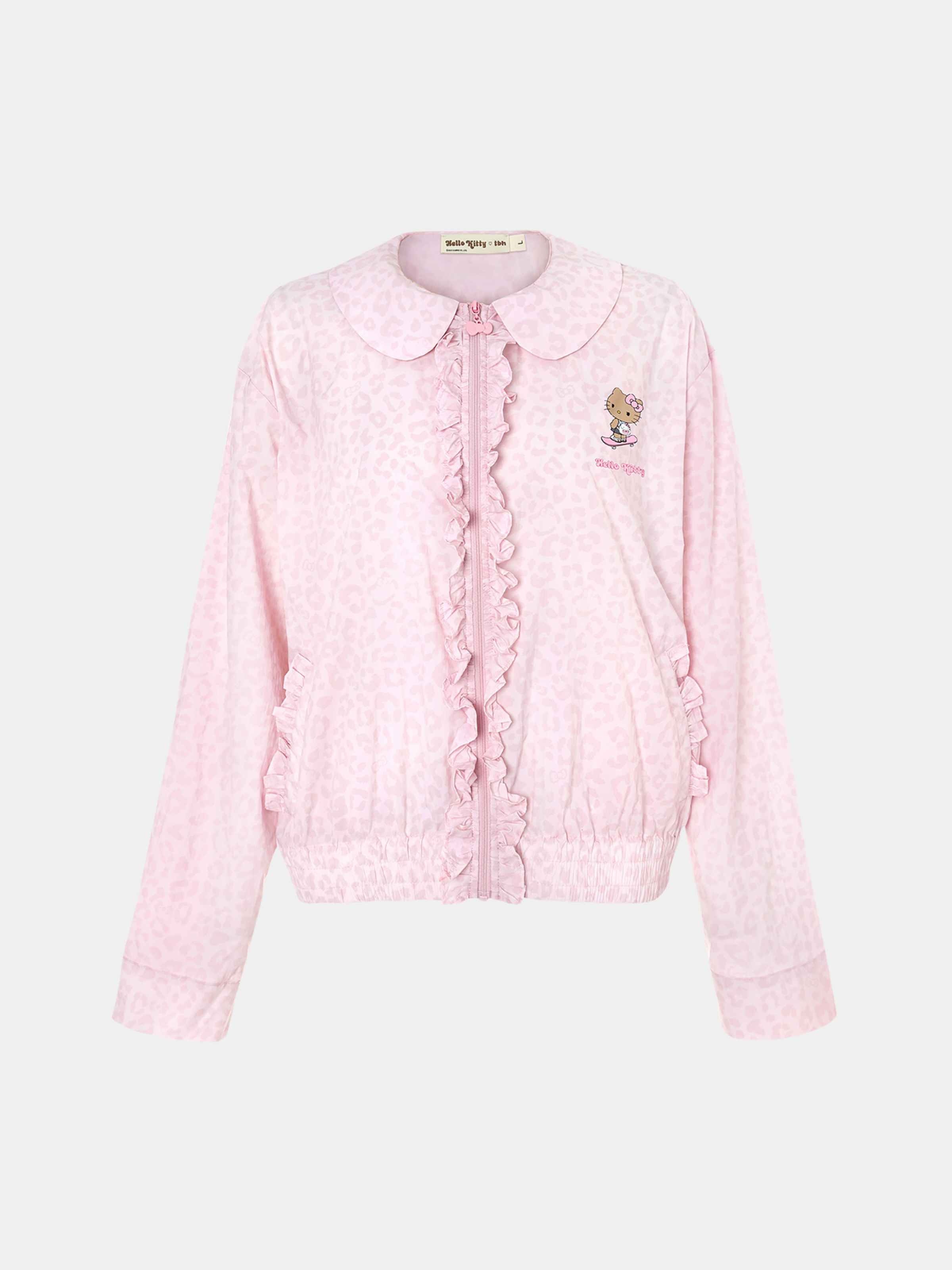 "Hello Kitty" Sun-Protective Outdoor Jacket – Pink Leopard