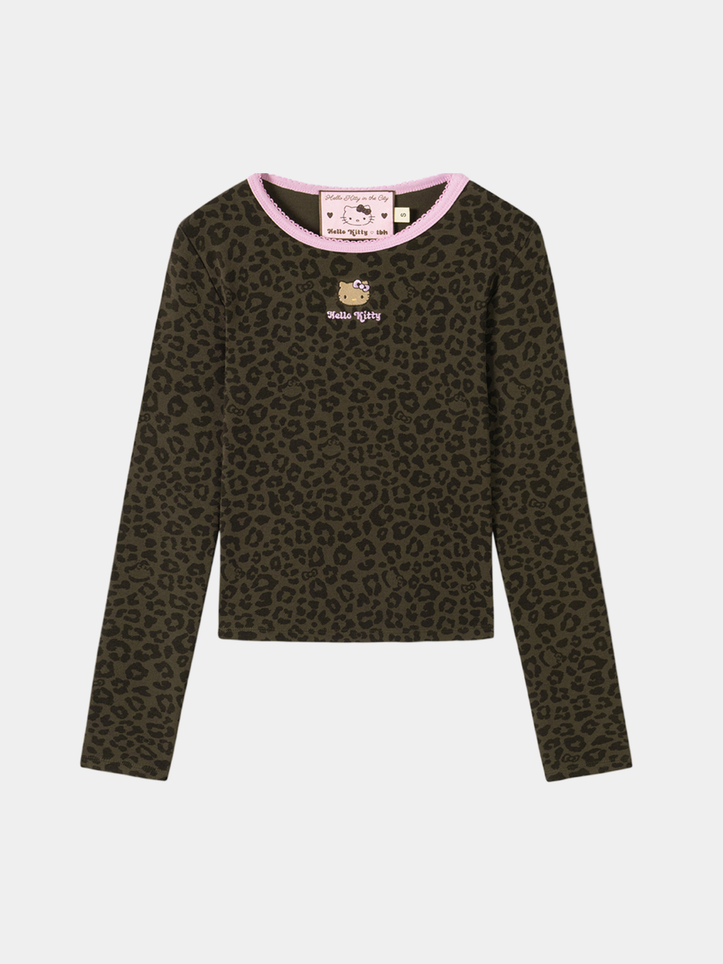 "Hello Kitty" Jersey Rib Jacquard T-Shirt – Choco