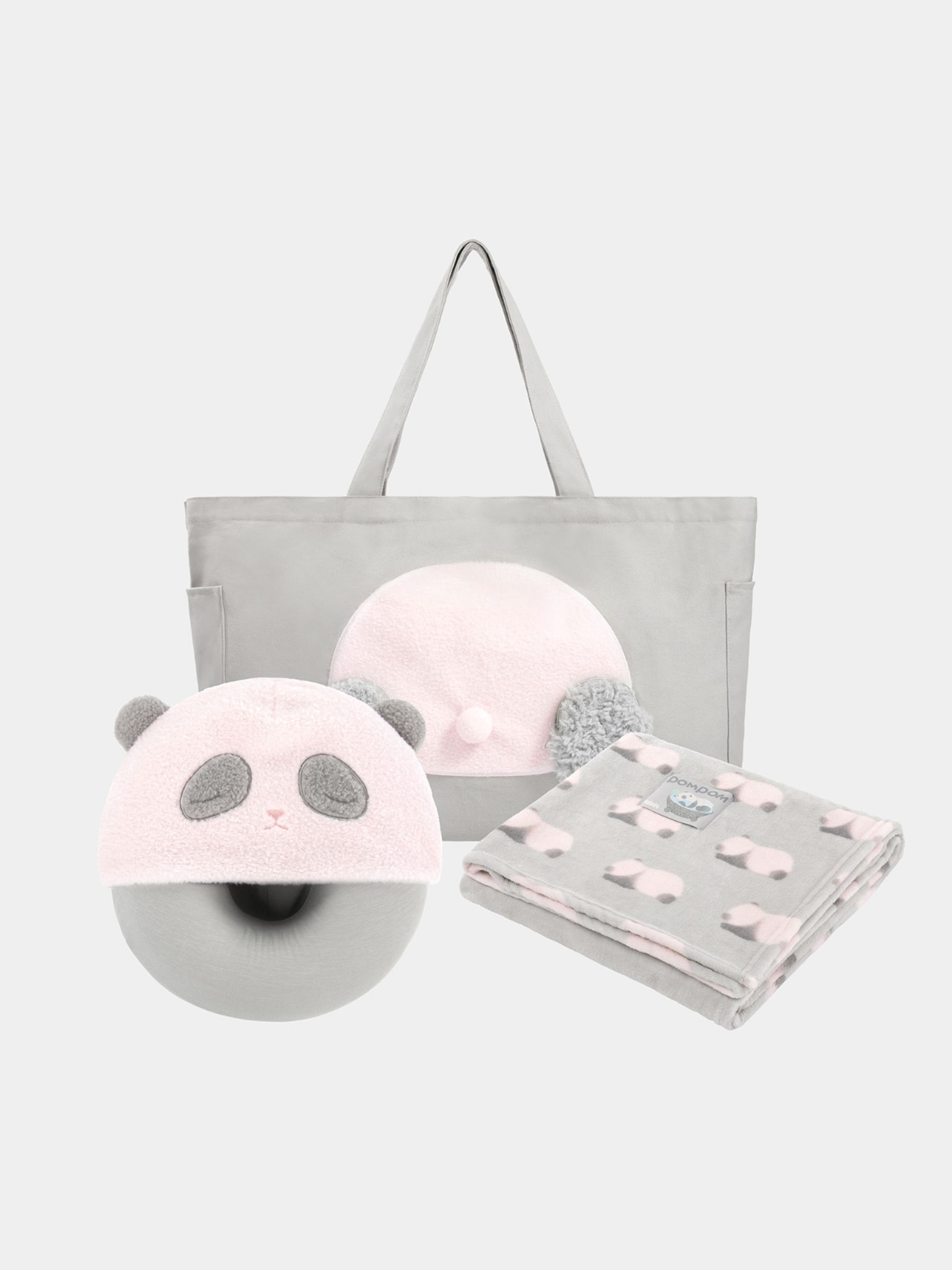 "Panda PomPom" Travel Nap Set – SleepyPOM