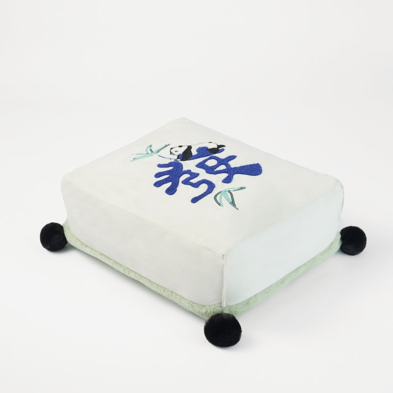 "Panda PomPom" Mahjong Cushion