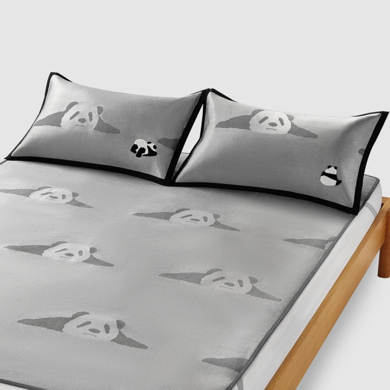 "Panda PomPom" Cooling Mat Set – CozyPOM