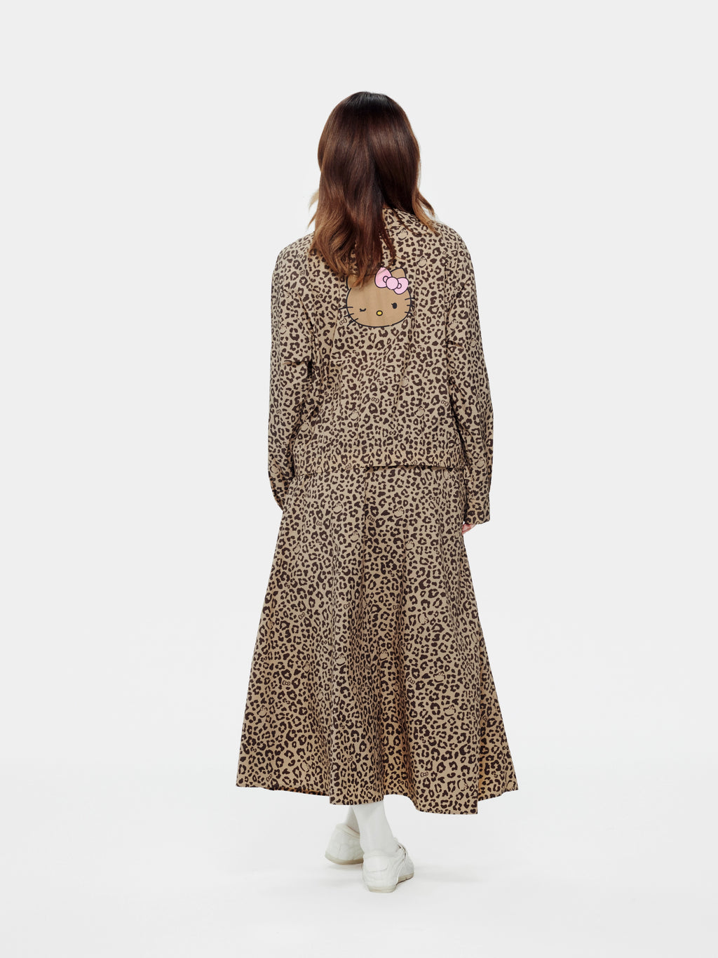 "Hello Kitty" Sun-Protective Outdoor Skirt – Leopard