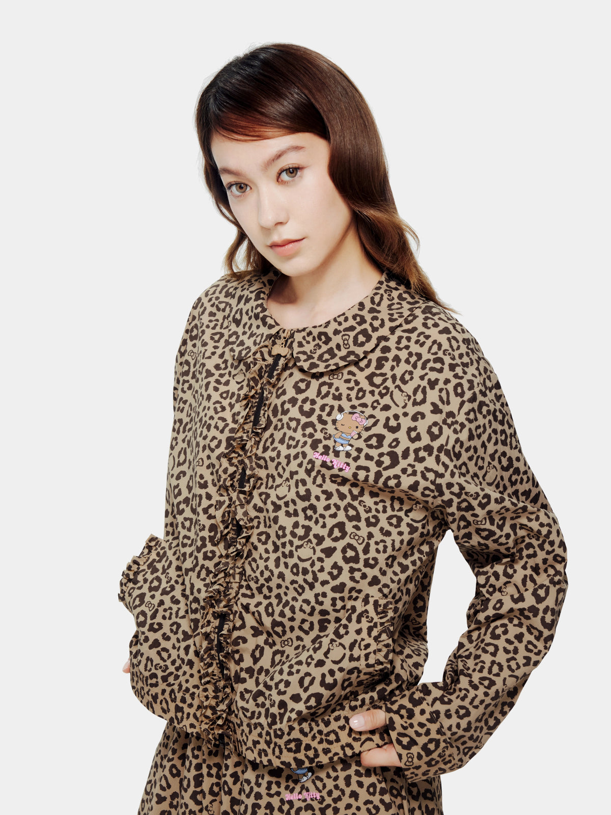 "Hello Kitty" Sun-Protective Outdoor Jacket – Leopard