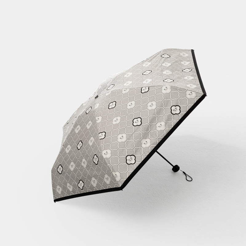 "Panda PomPom" Sun Umbrella – Haitang Patterned
