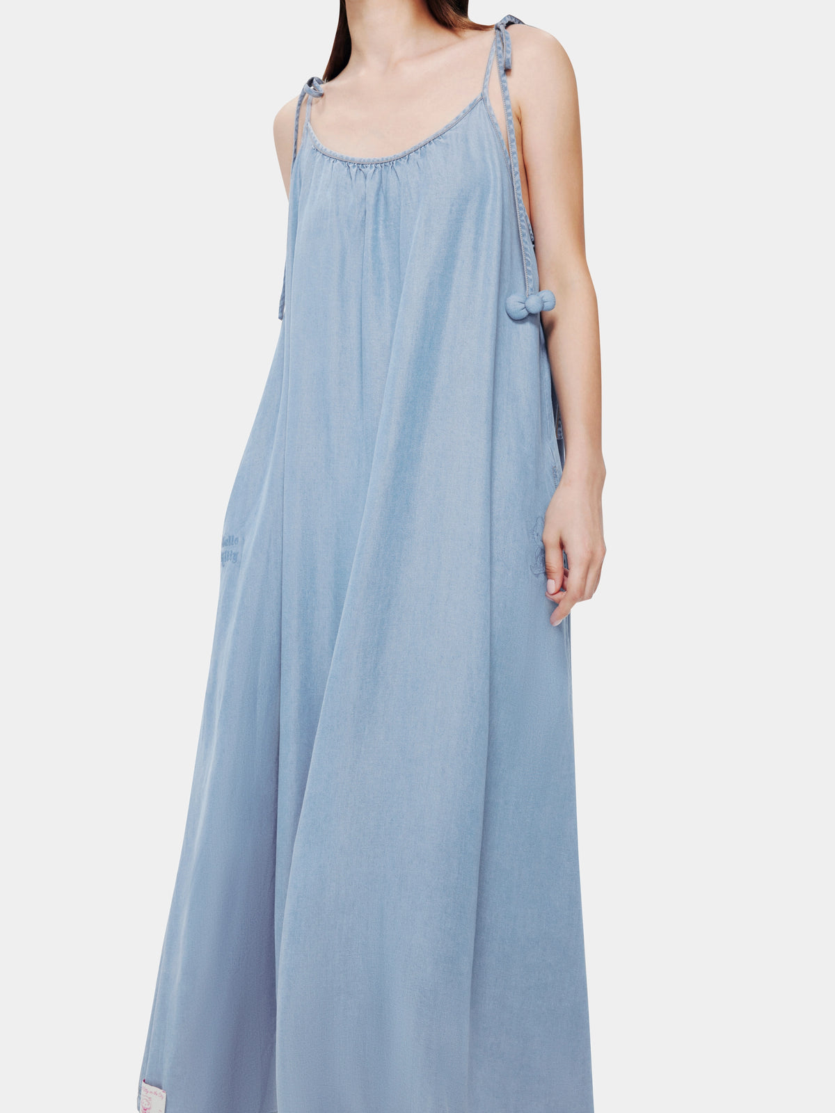 "Hello Kitty" Tencel Loungewear Nightgown – Light Wash