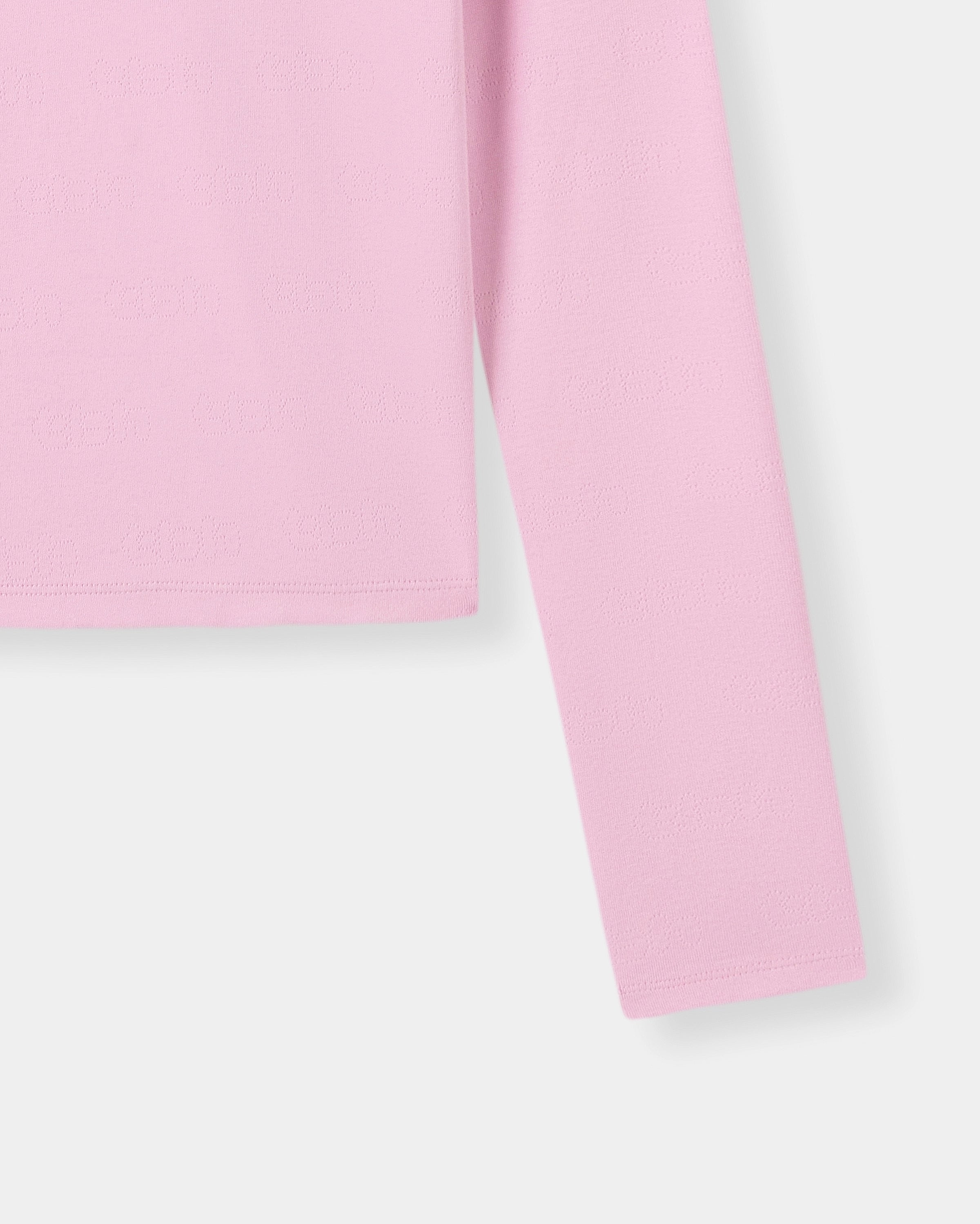 "Hello Kitty" Jersey Rib Jacquard T-Shirt – Rapsberry