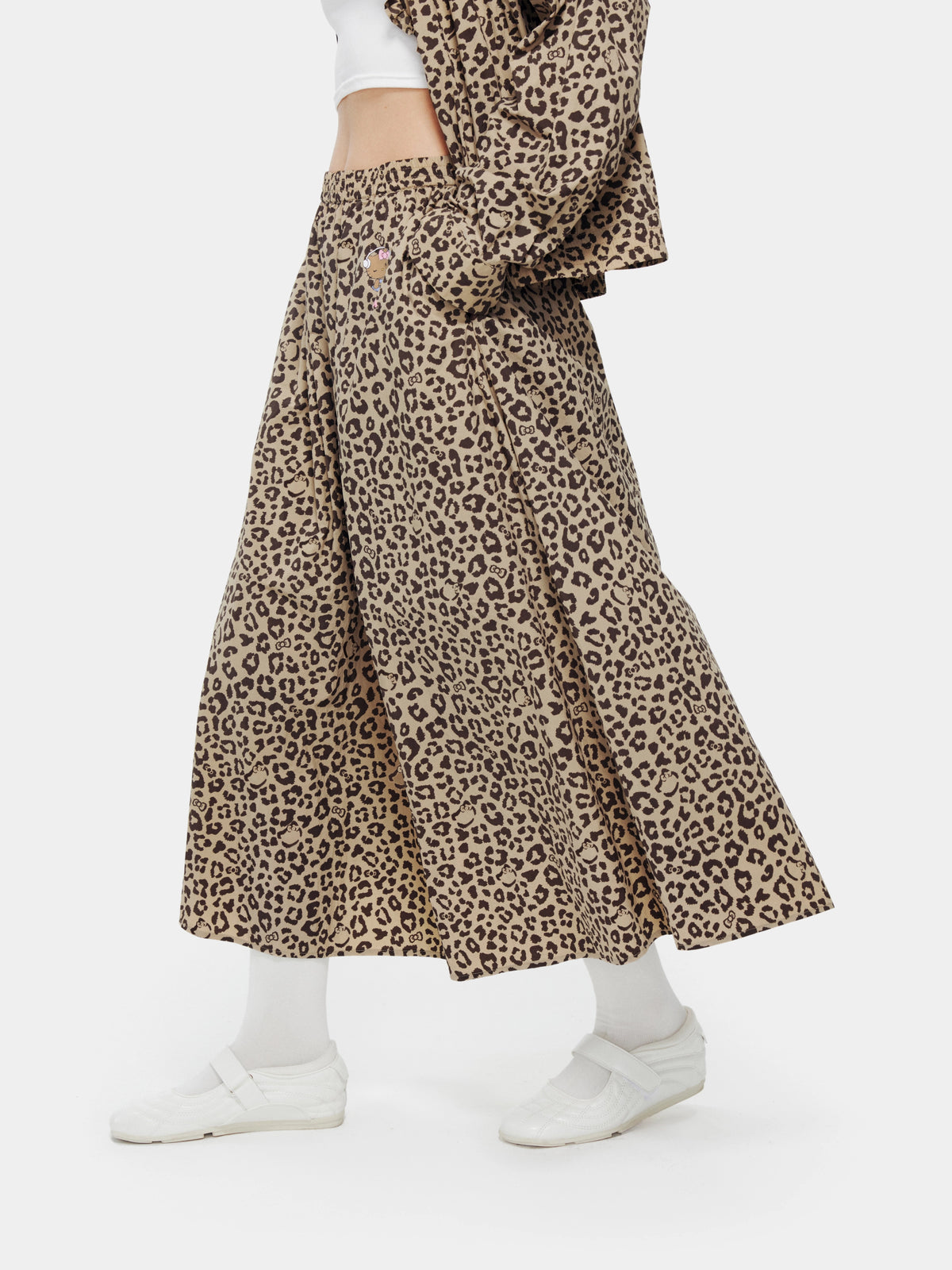 "Hello Kitty" Sun-Protective Outdoor Skirt – Leopard