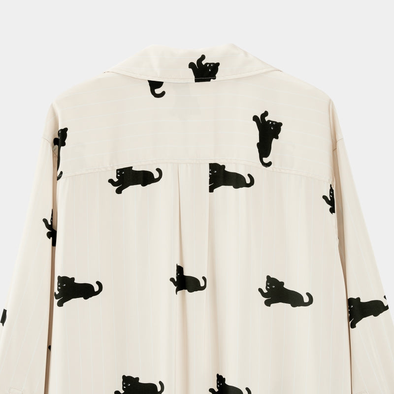 Urban Jungle Satin Nightgown Camel