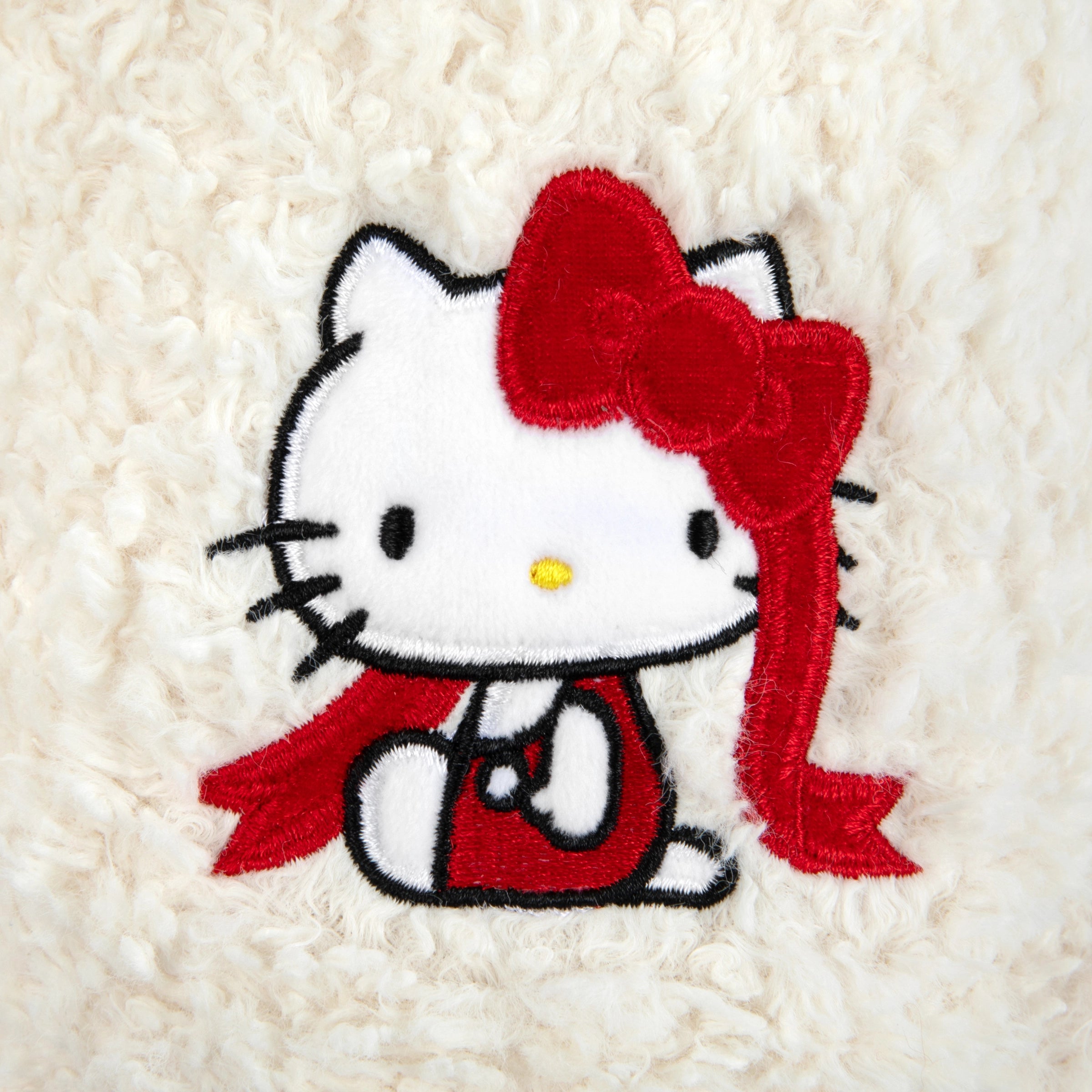 “Hello Kitty” Fluffy Slippers White